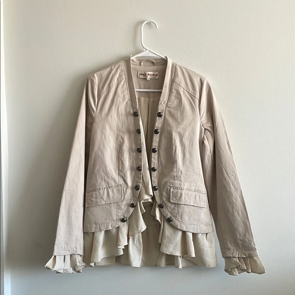 NWT Free People Ruffles Romance Jacket - Picture 2 of 9
